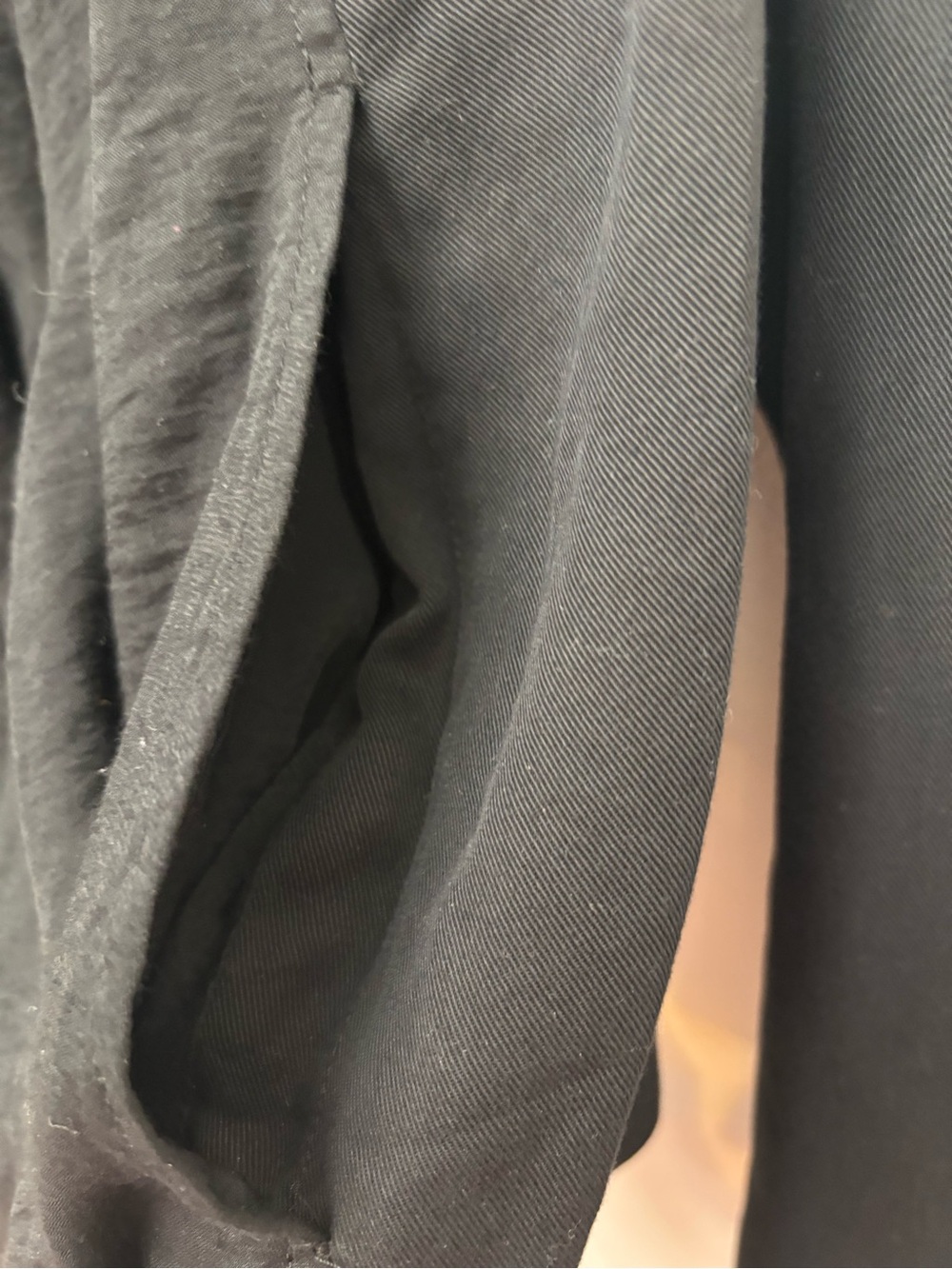 AllSaints Black Draped Open Front Jacket - Picture 5 of 8